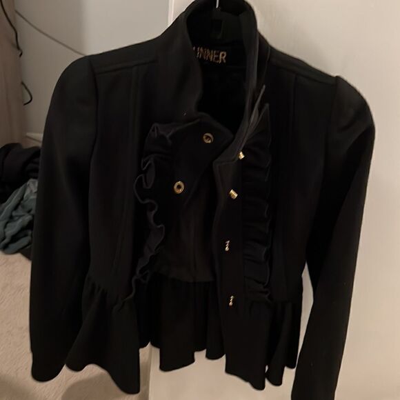 Sunner XS black Pea Coat - Picture 3 of 9